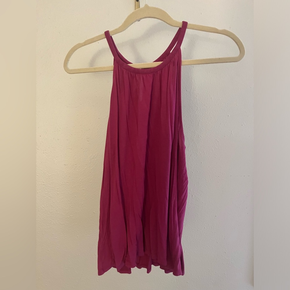 LOFT Magenta Tank Blouse